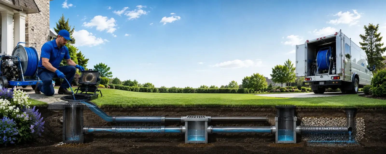 Outdoor drain cleaning information for Garnavillo, IA